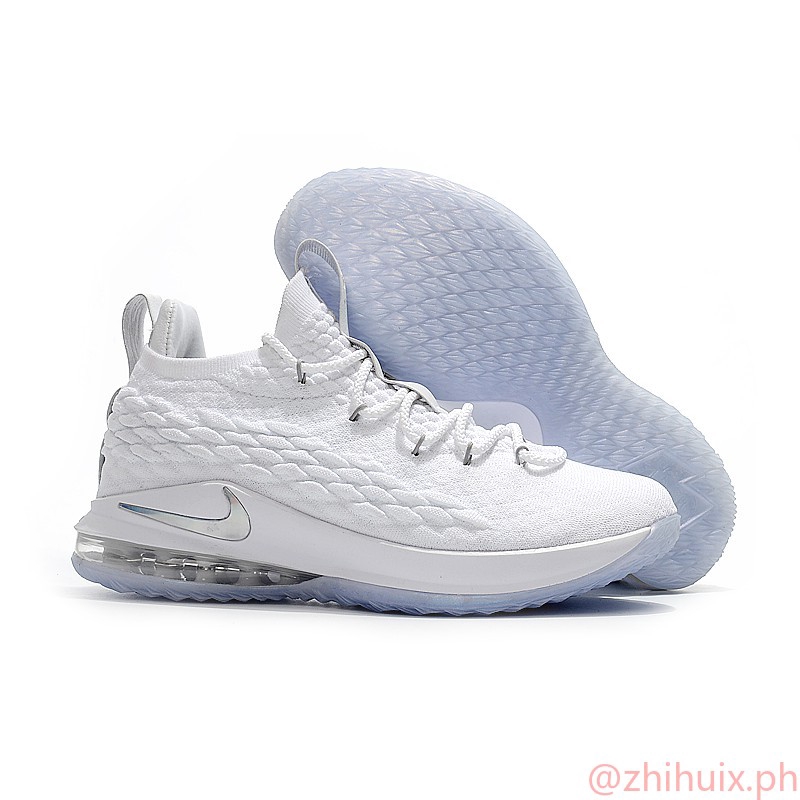 lebron 15 low all white
