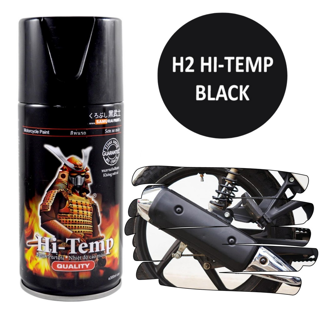 SAMURAI SPRAY PAINT H2 High Temp Black (COD) Shopee Philippines