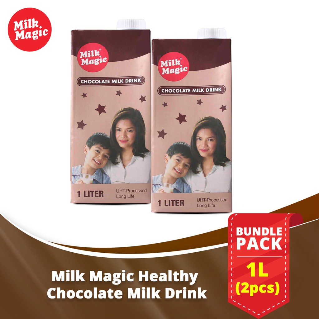 Milk Magic Chocolate Milk 1 Liter Set Of 2 Nutritious Health Drink Shopee Philippines 9508