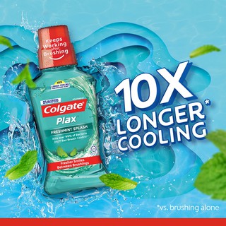 Colgate Plax Antibacterial Mouthwash Freshmint Splash 500mL #3