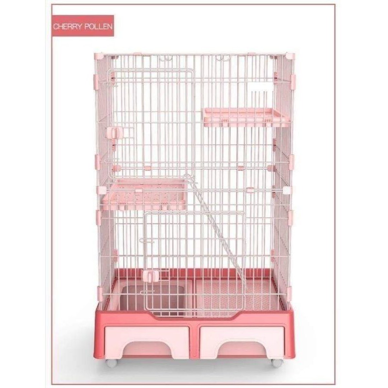 PAWSMART CAT CAGE WITH LITTER BOX ALL IN ONE 2 LAYERS Shopee Philippines