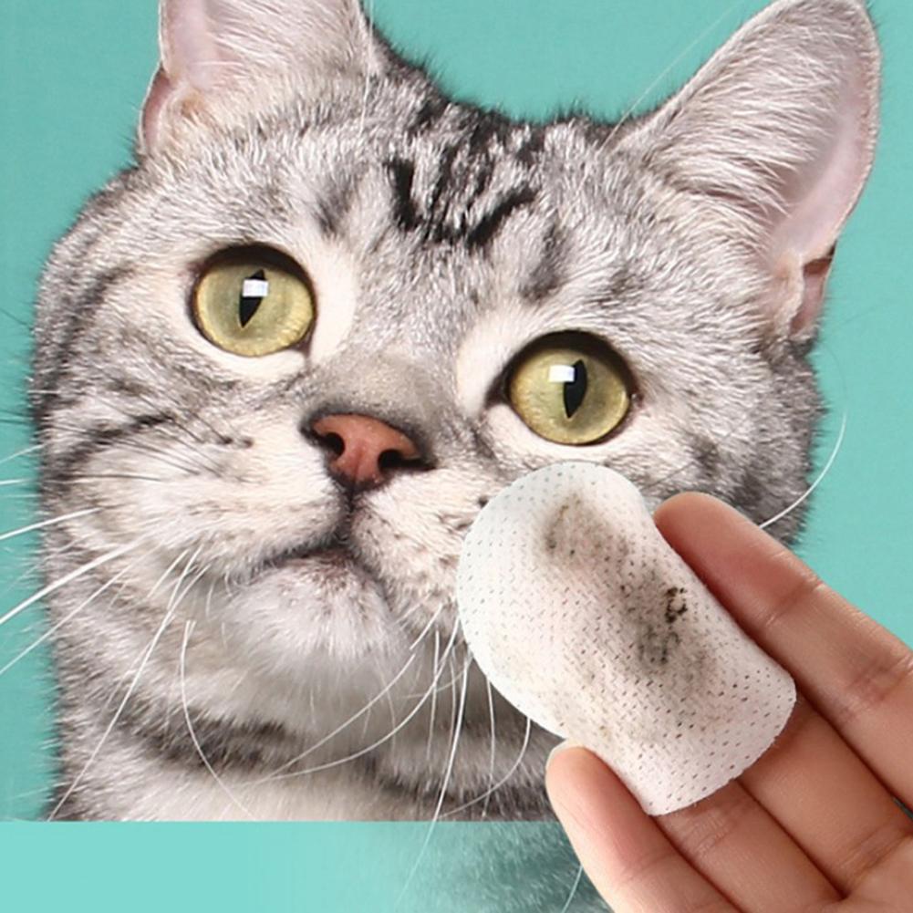 130pcs Pet Dog Cleaning Pad Tissue Paper Pet Eye Wipes Cat And Dog Tears Eye Wipes Stain Remover #7