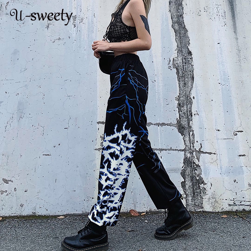 blue lightning cargo pants