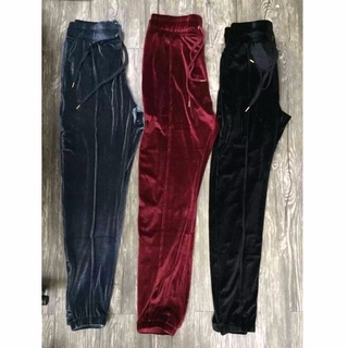 men's velvet sweatpants