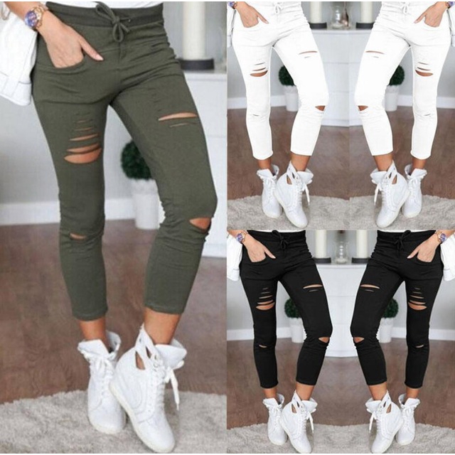 ripped jeans damen high waist