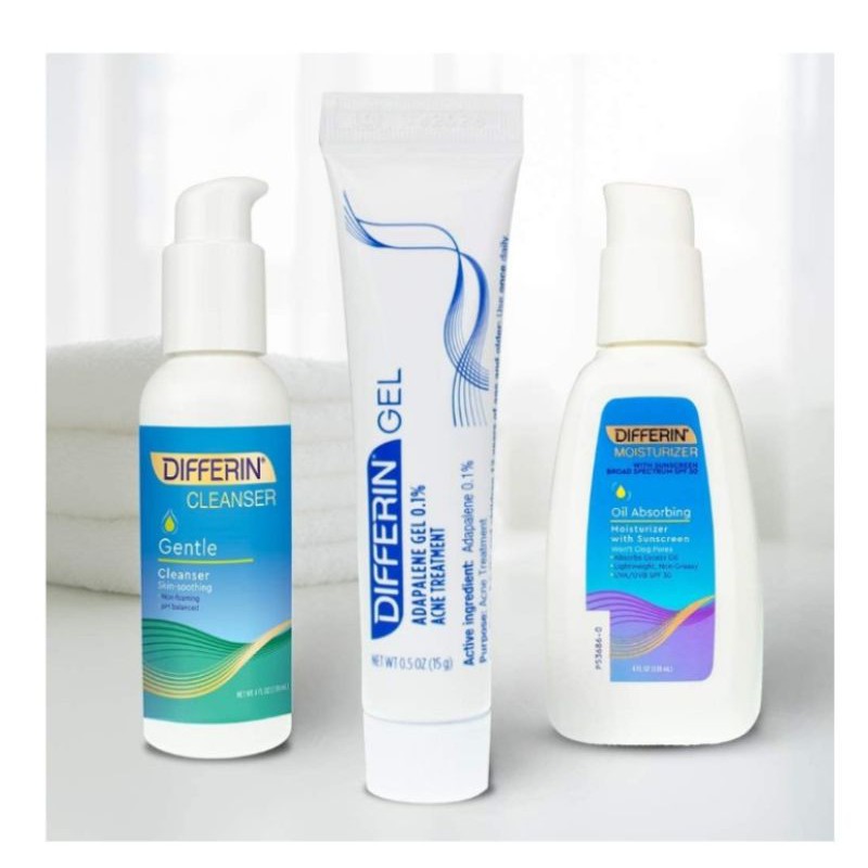 differin gel and moisturizer