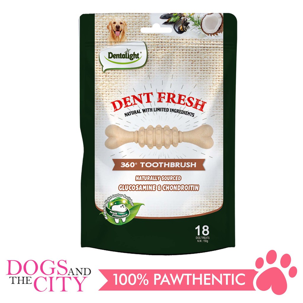Dentalight 8223 Dent Fresh Glucosamine & Chondroitin Dog Treats 150g