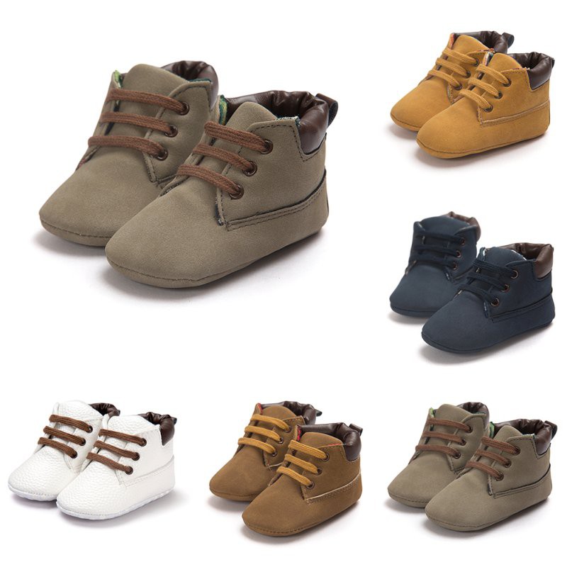 Baby Boy Boots Soft Soled Leather Shoes Shopee Philippines