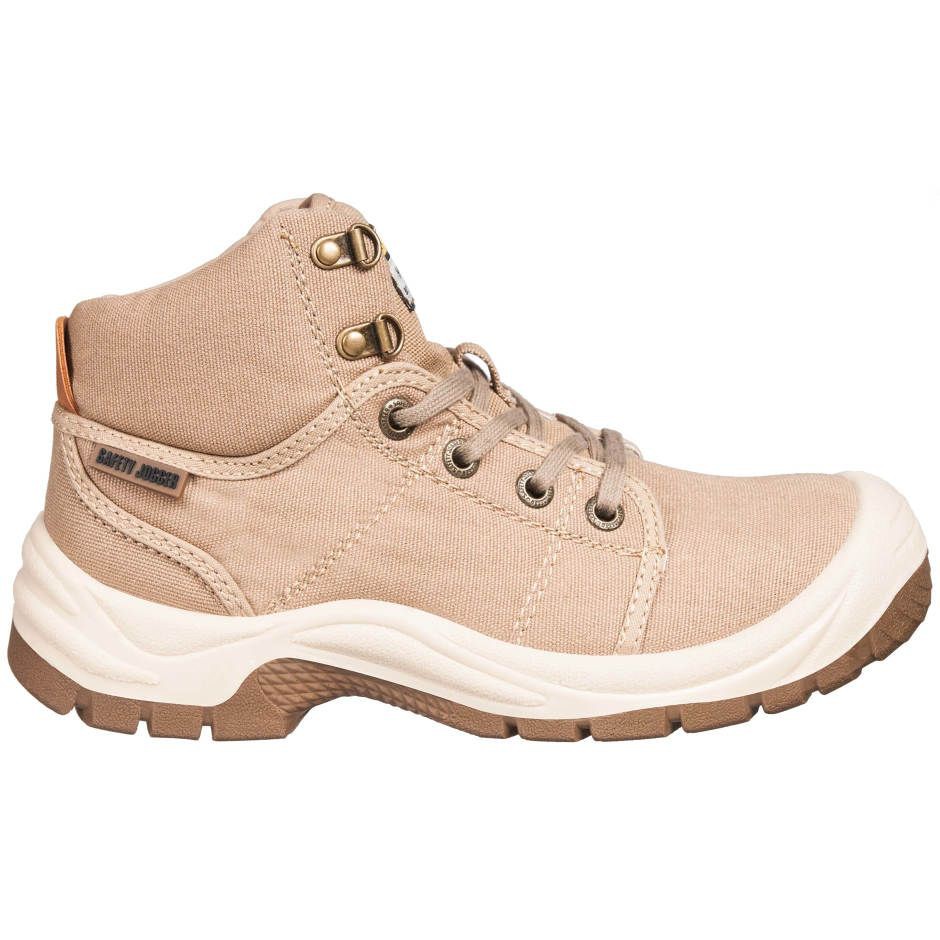 Safety Jogger Desert Khaki S1P High Cut Safety Shoes Work Boot Footwear