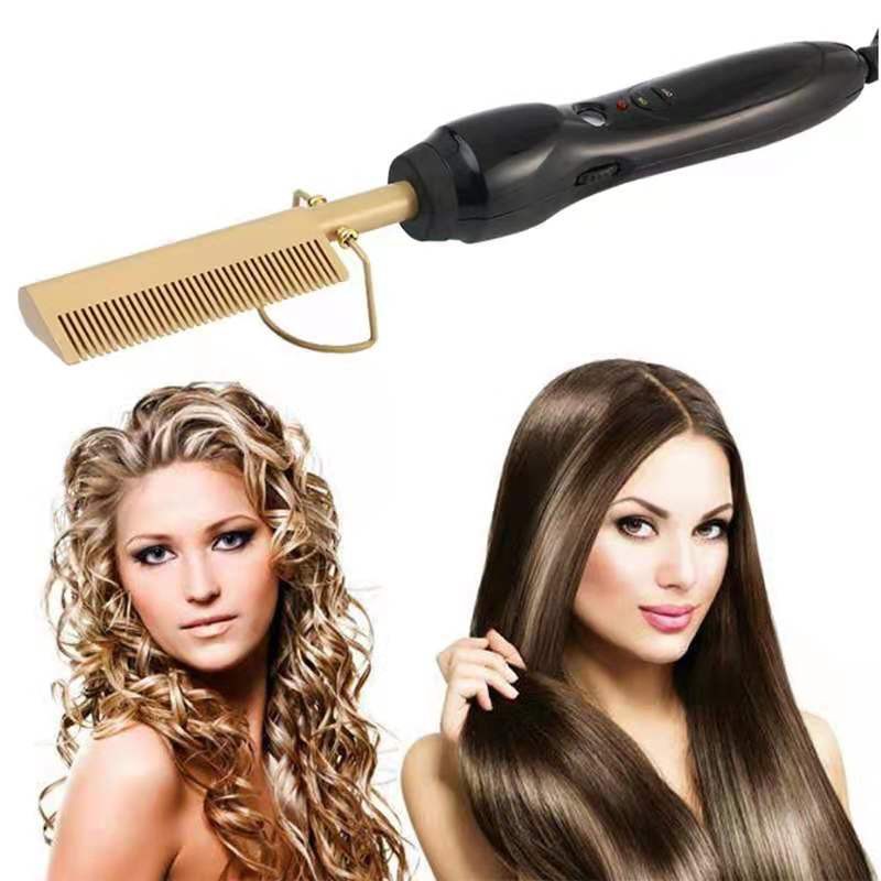 Magic hot electric brush hair straightener anti-perm straight hair comb No  Ratings Ye | Shopee Philippines