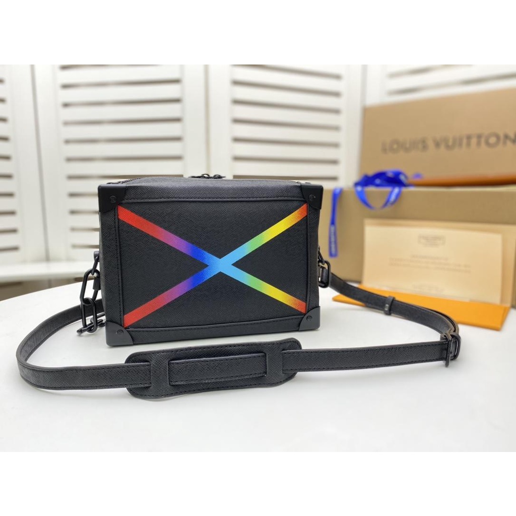 Louis Vuitton Taiga Rainbow Mini Soft Trunk Bag