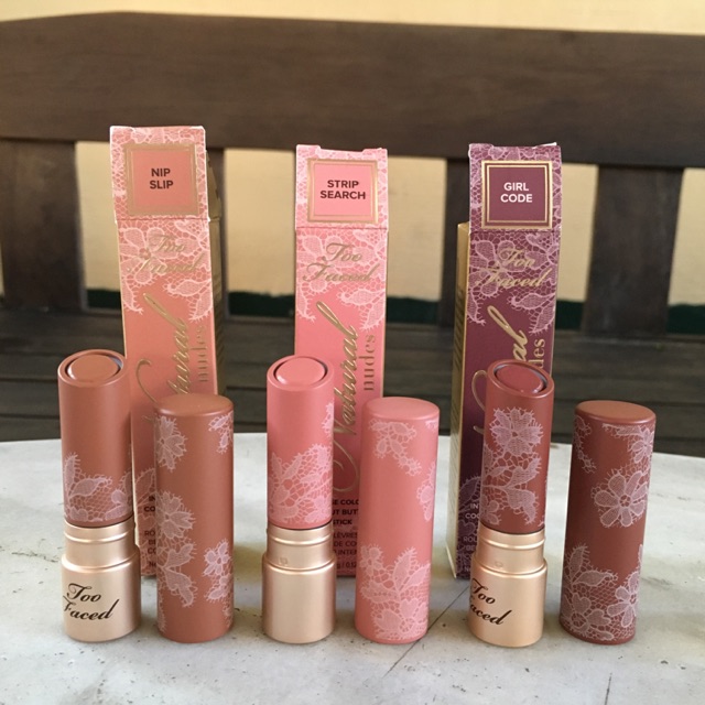 too faced natural lipstick