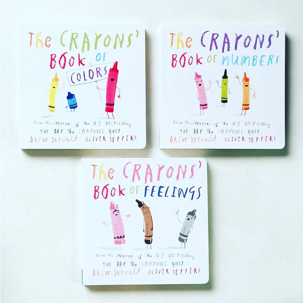 The Crayons Book of Feelings/Numbers/Colors by Oliver Jeffers Shopee