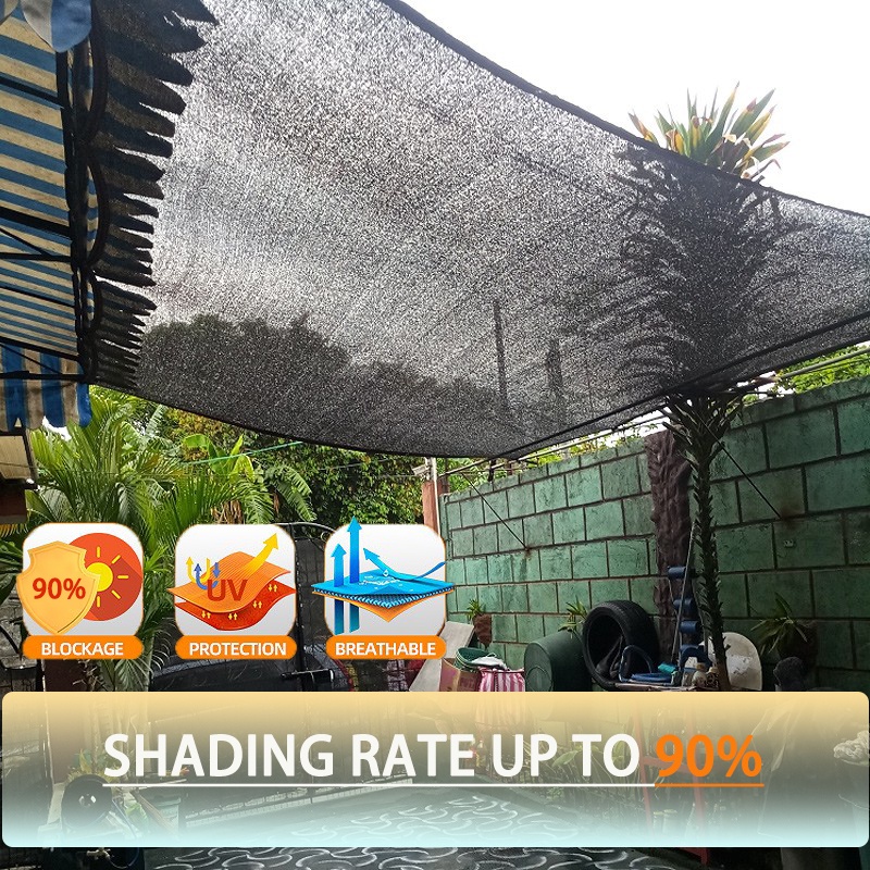 Anti-UV Sunshade Net Garden Net 90% Sunshade Plant Greenhouse Cover 1*2M/2*3M/3*5M