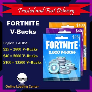 Fortnite Vbucks V Bucks Gift Card 1000 2800 5000 Shopee Philippines