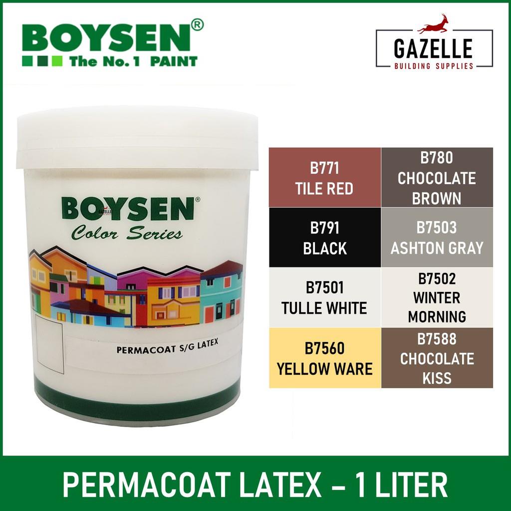 Boysen Color Series Permacoat Flat Latex Flat Black B791 Acrylic