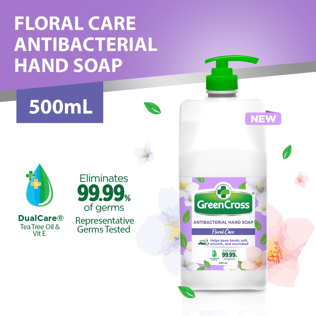 Green Cross Floral Care Antibacterial Hand Soap 500ml Shopee