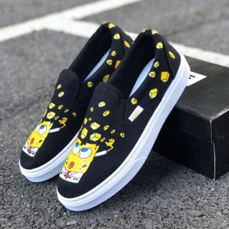 spongebob shoes black