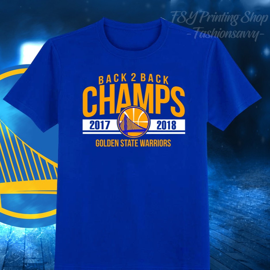 Nba Golden State Back 2 Back Champ Shirt Shopee Philippines