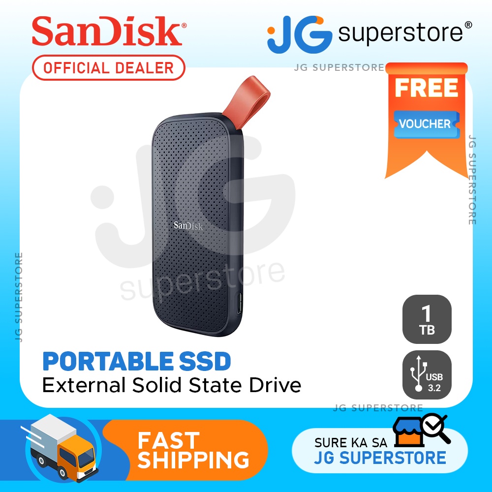 Sandisk Portable Ssd Usb 32 Gen2 External Solid State Drive 1tb Sdssde30 1t00 G25 Shopee 9136