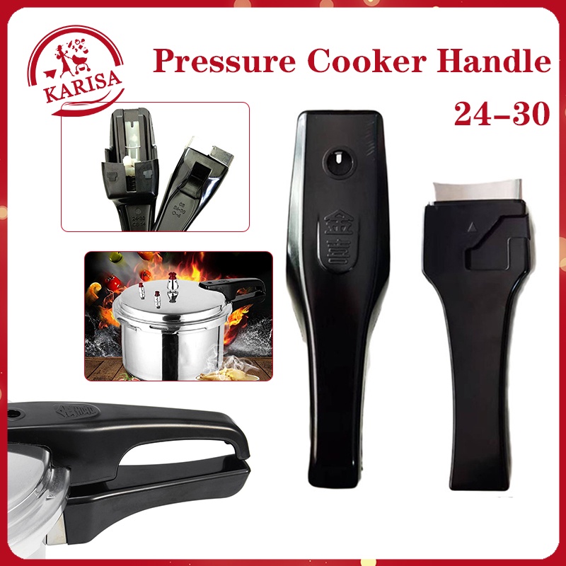 Pressure Cooker Handle Replacement Black with Screws Plastic Handle