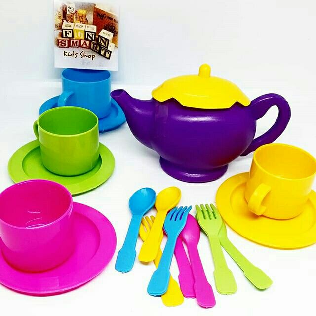 plastic tea party set