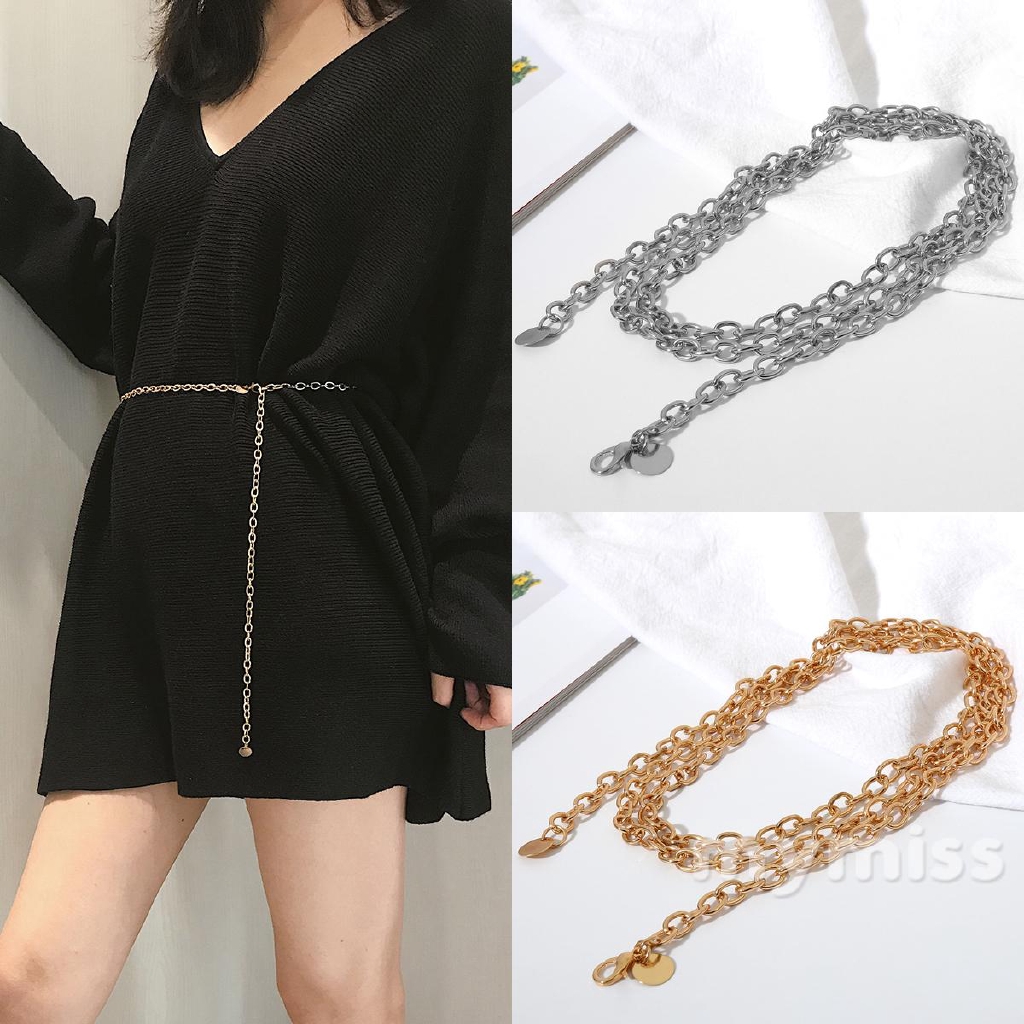 Fashion Women Silver Tassel Metal Waist Chain Belt for Belly Dance Cocktail