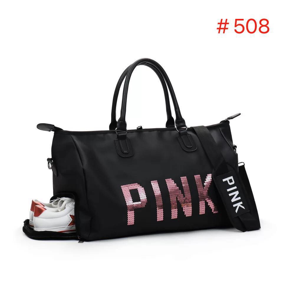 pink travel bag