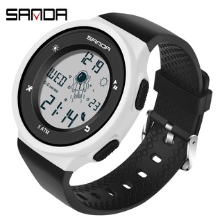 Sanda Ladies Digital Display LED Spaceman Sports Watch Removable Strap Watch 2121-8