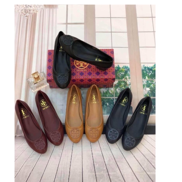 COD Tory Burch 2 inches block heels shoes | Shopee Philippines