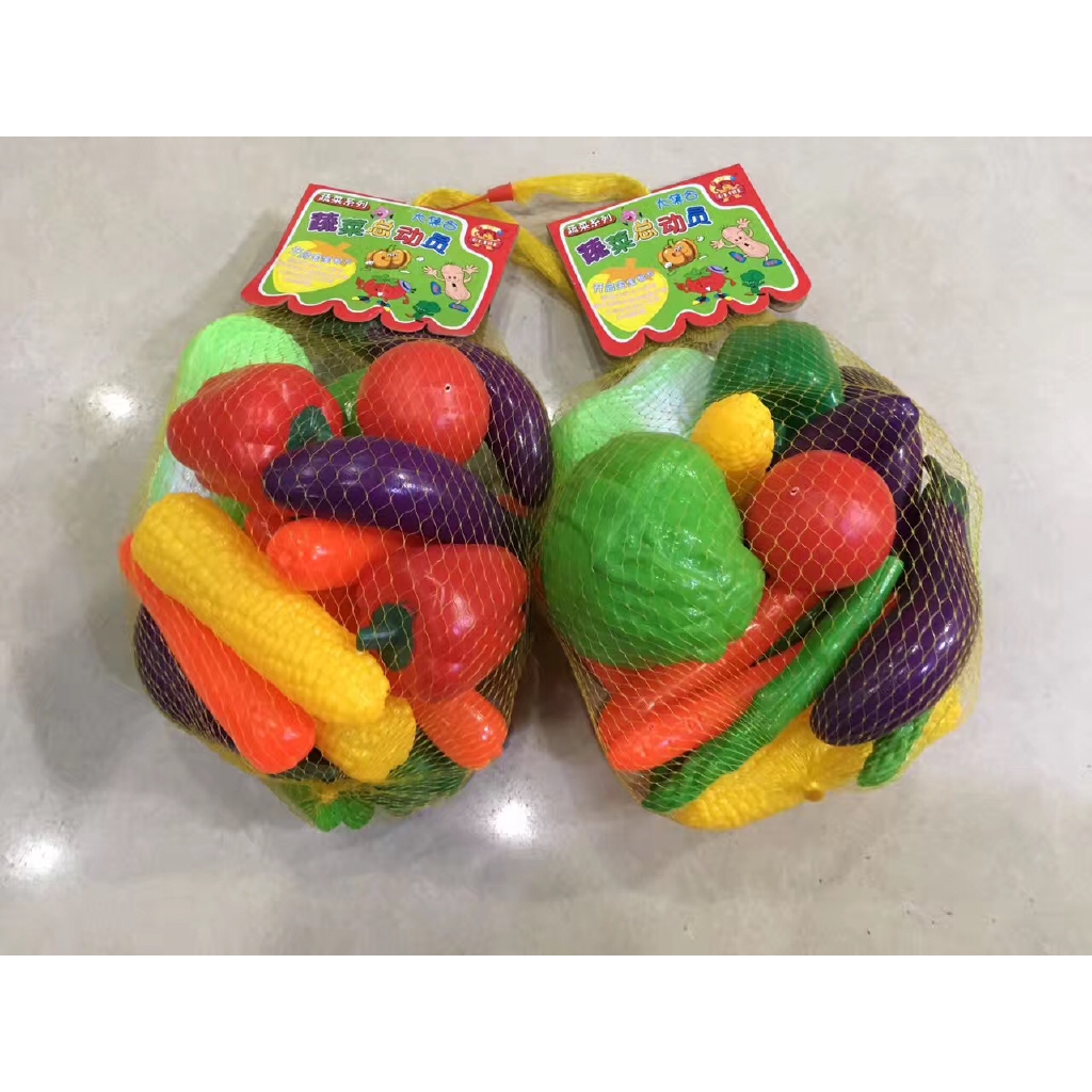 plastic fruit and veg toys