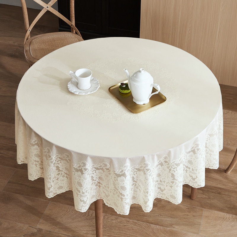 4/6/8 Seater Round Waterproof Oil Proof Tablecloth Table Cover