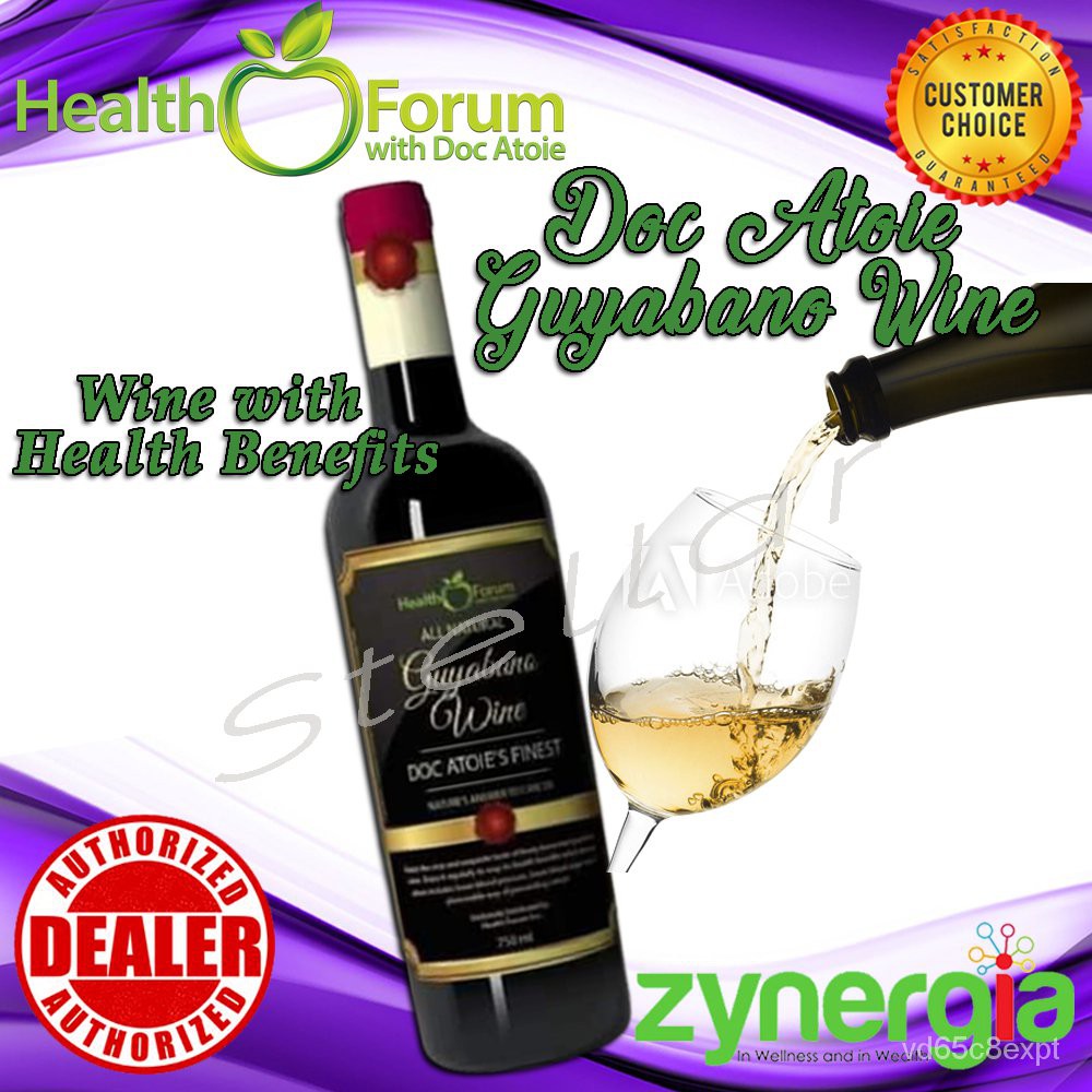 Zynergia Guyabano Wine By Doc Atoie 750ml Best Seller Wine 100 Authentic Guyabano Wine Formulat Shopee Philippines