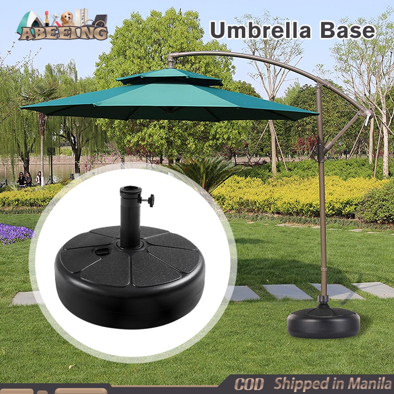 Outdoor Patio Umbrella Base Stand Black Beach Umbrella Stand Heavy Duty