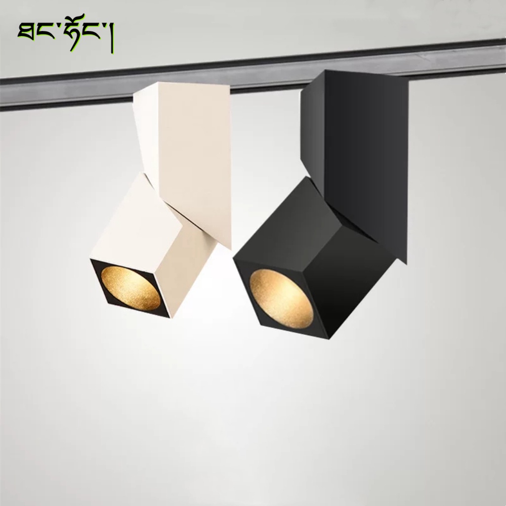∏Creative Oblique Cut LED Spotlight/Track Light Rotatable Ceiling Lamp Bedroom Living Room Clothin