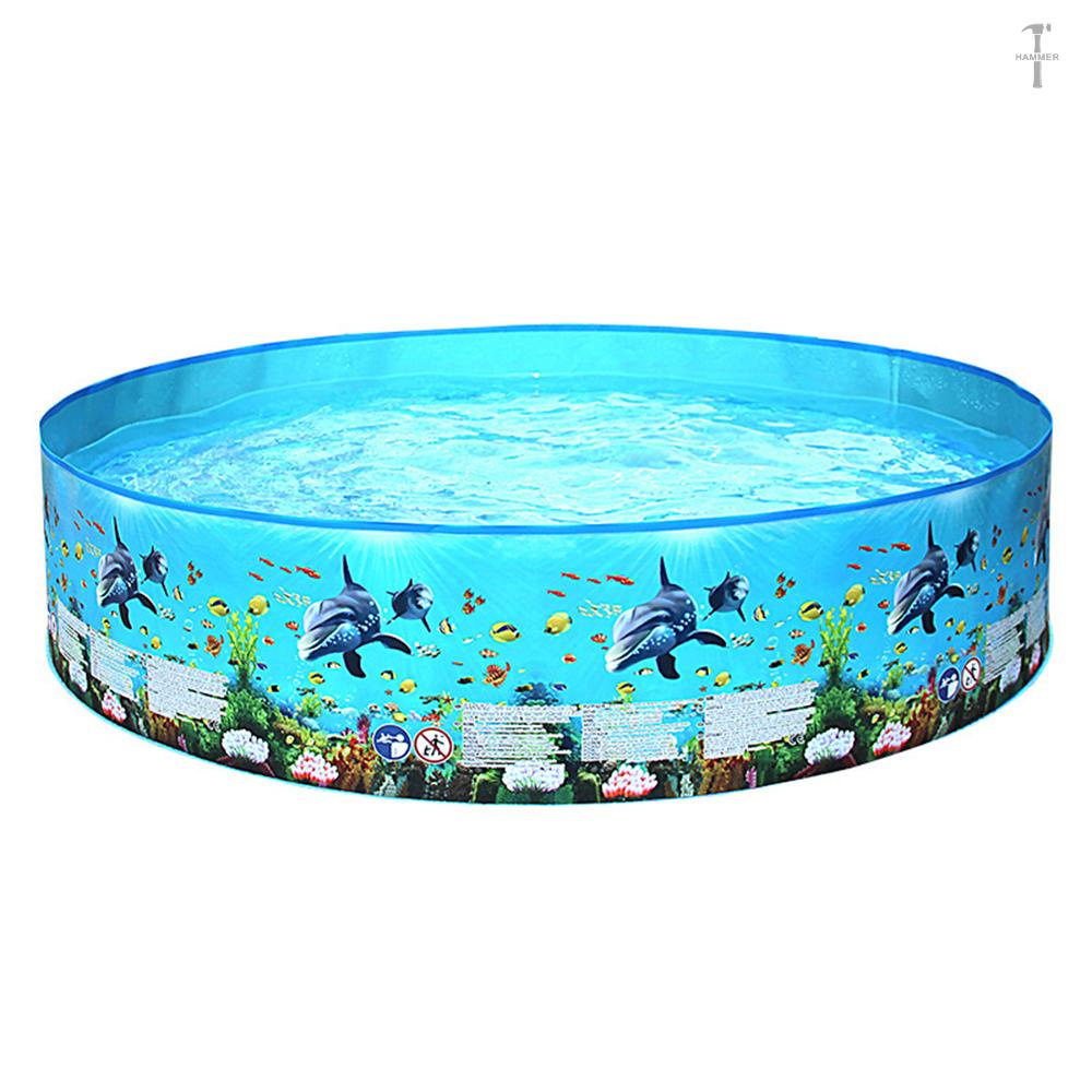 Portable Inflation-free Hard Plastic Swimming Pool Folding Pool Family ...