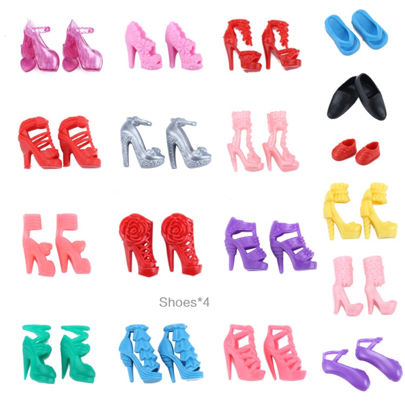 お得クーポン発行中 Barbie Doll Clothes Set Fashion For Girl Gift 85 Pcs 10 Packs ...