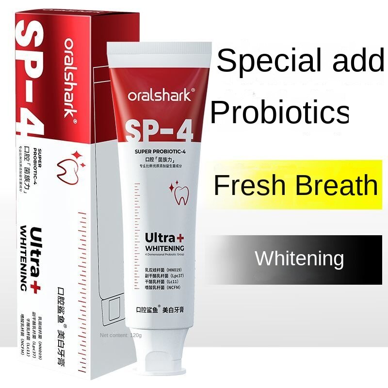 oralshark Probiotics Whitening Toothpaste Fresh Breath Improve Yellow