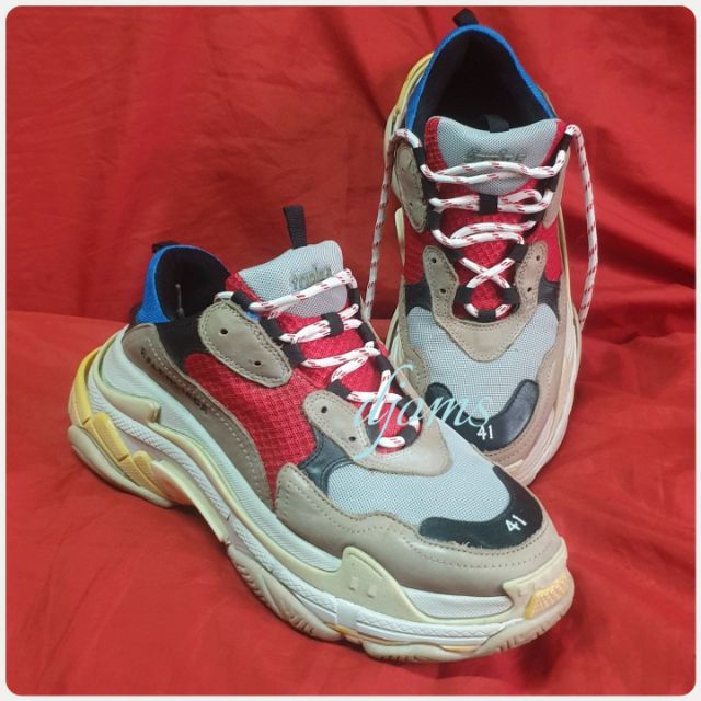 mens red balenciaga sneakers