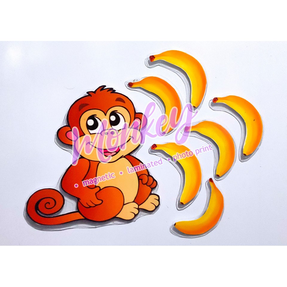 Monkey W Bananas Magnetic Laminated Reward System Shopee Philippines