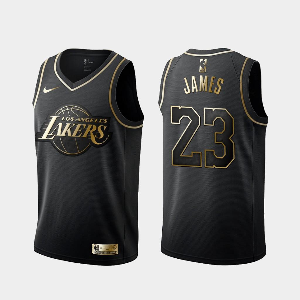 black gold lakers jersey