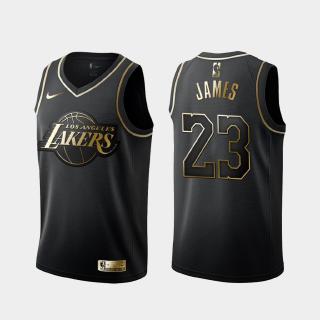 lebron james black and gold lakers jersey