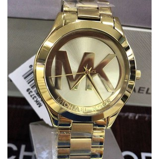 MK3739 Michael Kors Slim Runway Three-hand Gold-tone Watch 38mm ...