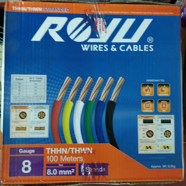 Thhn Wire Sizes Table Philippines