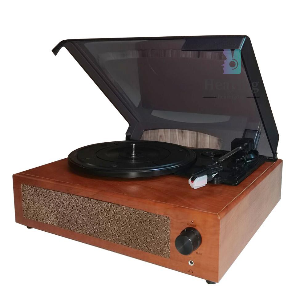 built in record player