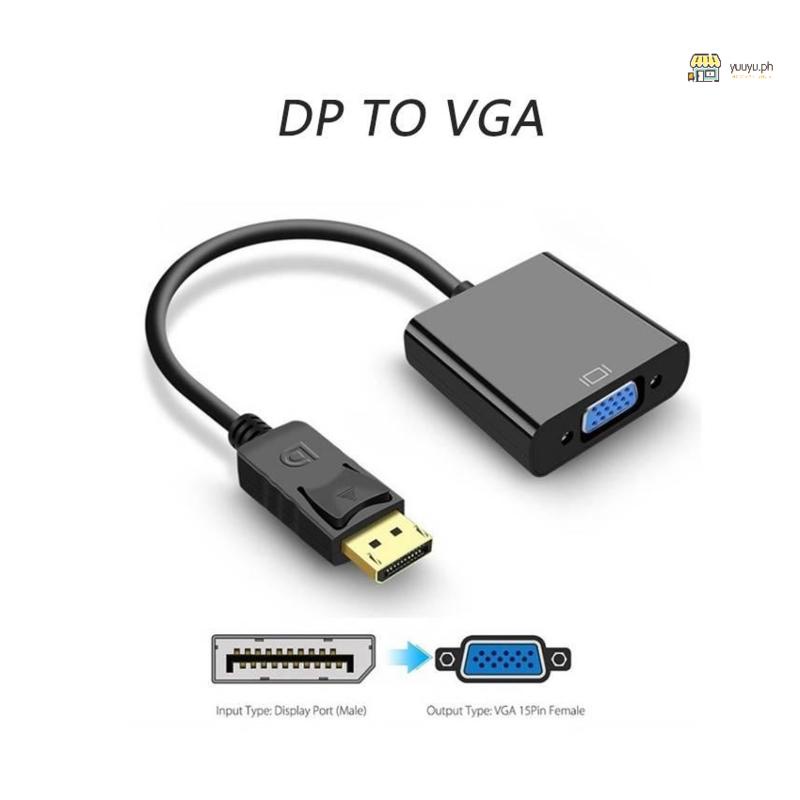 DP to VGA Converter Cable Adapter High-definition Display Port Computer ...