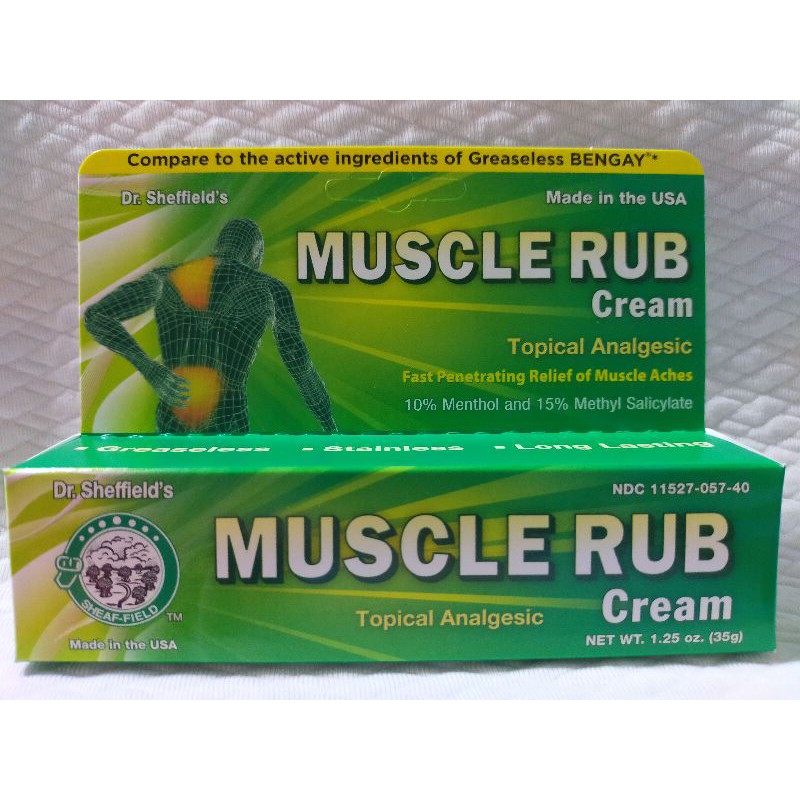 Muscle Rub Cream, 10 menthol and 15 methyl salicylate, Topical Analgesic, 35g Shopee Philippines