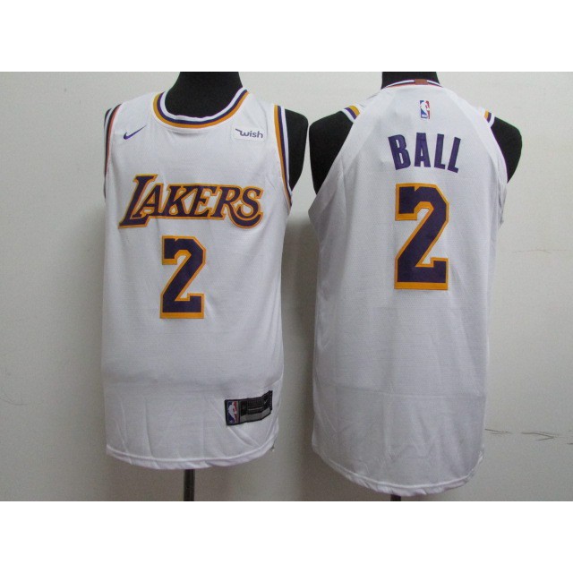 white lonzo ball jersey