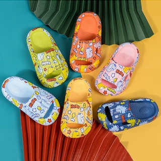 Children's cave shoes cute cartoon little dinosaur print EVA boys and girls beach shoes children's sandals #1