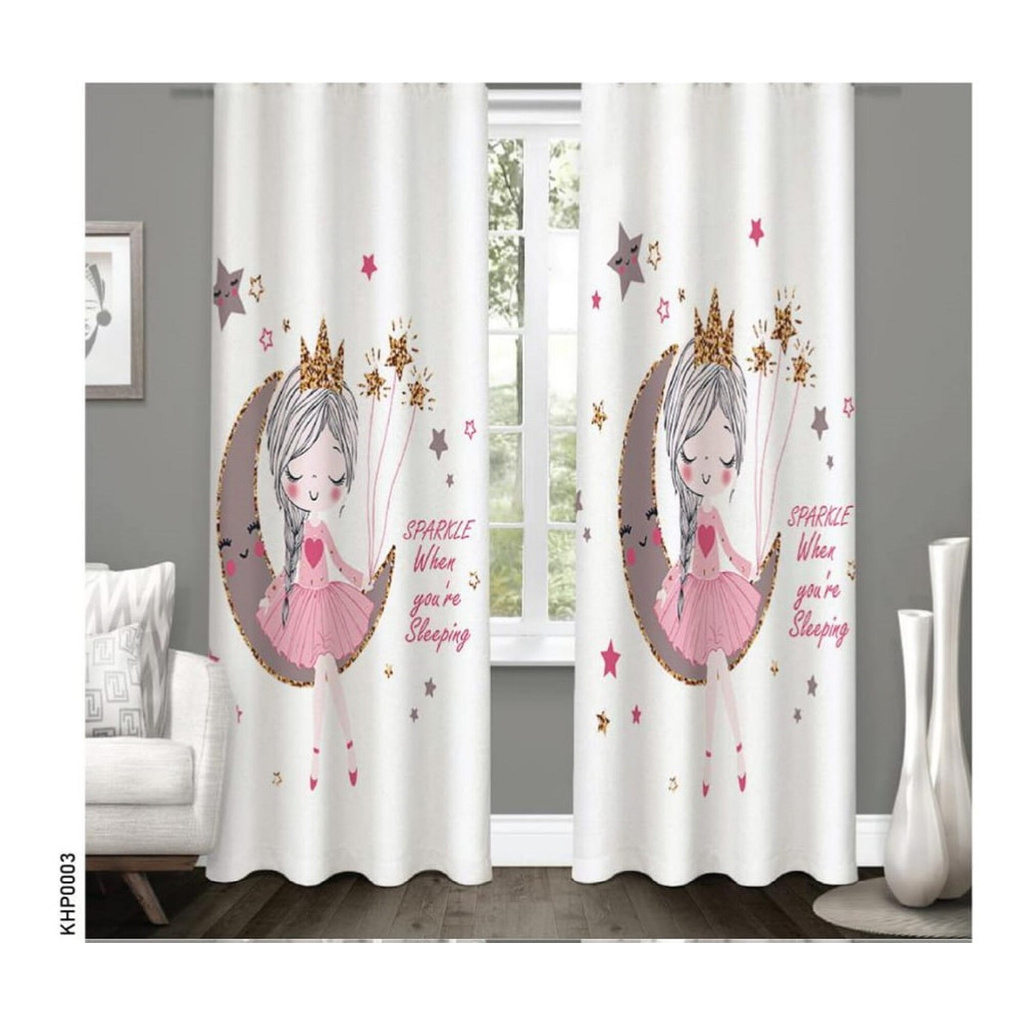 Kids Curtains Blackout Baby Room Printed Curtain